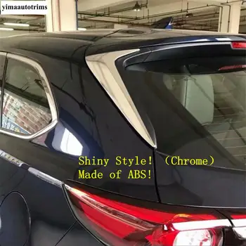Zadaj Rep Trikotnik Okno Spojler Krilo Kritje Trim Plošči Avtomobila Zajema Primerni Za Mazda CX-9 CX9 2017 2018 2019 2020 ABS Chrome Svetlečim