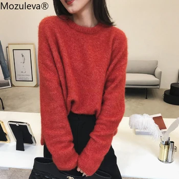 Kašmir puloverju plesti pulover ženske, zimska oblačila korejski plus velikost prevelik pulover Batwing Sleeve Solid Priložnostne moda 2020
