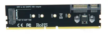 L DDR4 3 2 da M2 SATA SSD Adapter M. 2 NGFF B Tipka Riser Card SATA 15Pin Moč SATA 7Pin Podatki Vrata Podporo 2242 2260 2280 M. 2 SSD