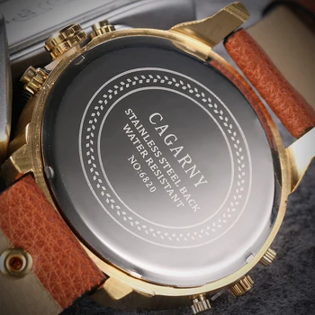 Luksuzne blagovne Znamke Quartz vojaške moške ure Big izbiranje nepremočljiva poslovnih zapestne ure človek Božično darilo relojes hombre zegare