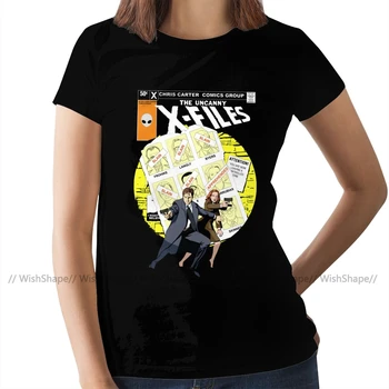 Mulder T-Shirt Je Grozljivo X-Datoteke T Shirt Street Mode Plus Velikost Ženske tshirt O Vratu Dame Tee Majica