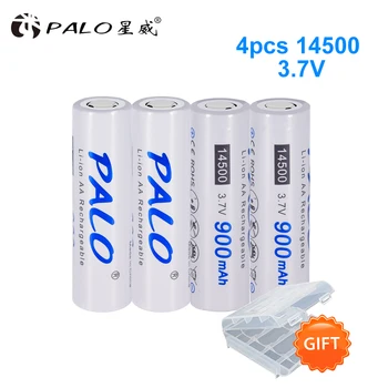 2-12pcs 3,7 V AA 900mAh litijeve baterije AA baterija Li-Ion, litij-14500 baterije / smart polnilec za 3,7 V litijeve baterije