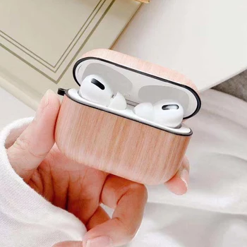 Lesene Bluetooth Slušalke Kritje Za Airpods Pro Fashion Anti-Spusti In Vodotesne Slušalke Primeru Za Airpods Pro