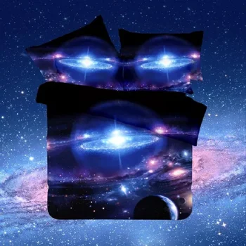 3d galaxy zvezde, posteljnina nabor rjuhe/doona kritje posteljo stanja blazino primerih 3/4pcs bedclothes kraljica twin XL postelja