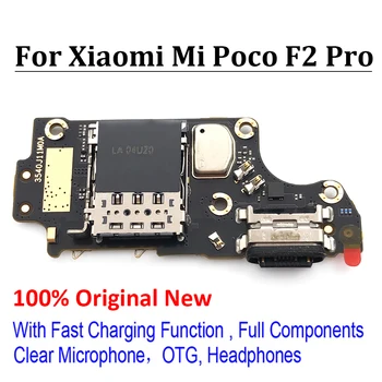 Novi Originalni USB Polnilnik za Polnjenje Vrata Flex Kabel plošče Z Mikrofonom Za Xiaomi Mi Pocophone Poco F2 Pro Dock Priključek Mikro