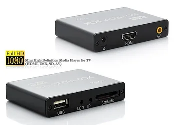 REDAMIGO Full HD 1080P Media Player Center za Večpredstavnostna Video Predvajalnik Media box s HDMI VGA AV, USB, SD/MMC, mkv H. 264 HDDK7