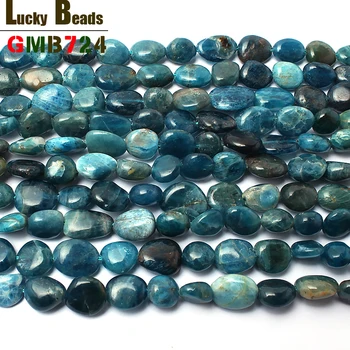 8-10 mm, neredno naravnih resnično modro apatite kroglice za nakit, izdelava 15inches naravnega kamna kroglice diy zapestnica