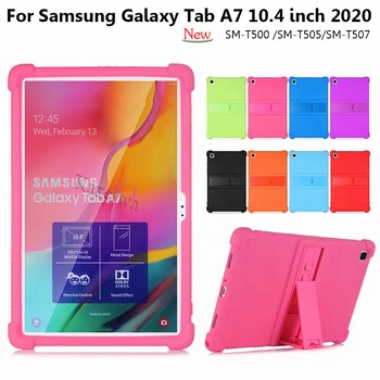 Kazerwa Za Oporo Primeru Tablet Pokrovček Samsung Galaxy Tab A7 10.4 2020 T500 T505 T507 Tablet primeru Mehko Silicij Zaščito lupine