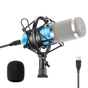 Neewer USB Mikrofon 192KHZ/24-bitno Plug & Play Računalnik Cardioid Mic Podcast Kondenzatorskega Mikrofona + Strokovnih Zvok Chipset
