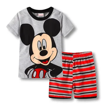 Otrok Pižamo Nastavite Risanka Pixar Cars Strela McQueen Mickey Baby Boy, Girl Obleke Poletje Otroško Sleepwear Pižame Pijamas Set