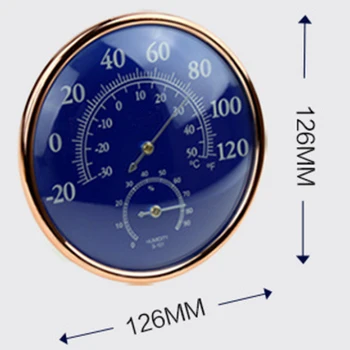 Veliki Krog Termometer, Higrometer Temperatura Vlažnost Monitor Meter Merilnik Oskrbe kazalec tipa higrometer