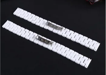 Neway Keramični watchband ženske gledajo trak majhne zapestnica ročne band 14 mm 16 mm 18 mm bel pas nepremočljiva zapestnica