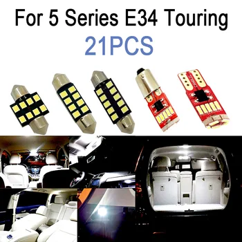 21x LED lučka za Notranje zadeve branje zemljevida Lahka Kit za bmw serije 5 E34 Touring Nepremičnin 518g 518i 520i 525i 525ix 530i 540i (1991-1997)
