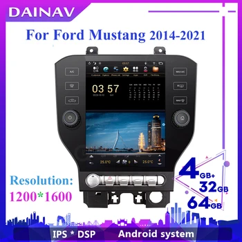 Vertikalni zaslon 1200*1600 2 Din Android avtoradio Za FORD mustang-2021 Avto Autoradio GPS Navigacija Multimedijski predvajalnik DVD-jev