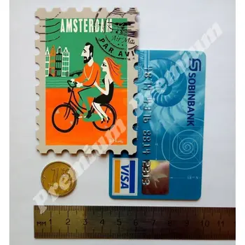 Amsterdam spominek magnet letnik turistični plakat