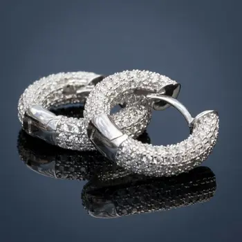 2021 nove luksuzne rose zlata, srebrna barva halo uhan za ženske stranka darilo nakit večino prodajajo E5978