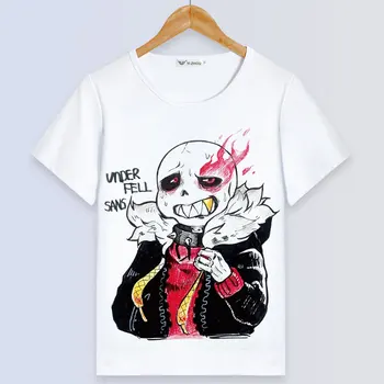 Undertale T-Shirt Igre Anime Majica S Kratkimi Rokavi Ženske Sans Cosplay Kratek Rokav Vrhovi Moških Tees