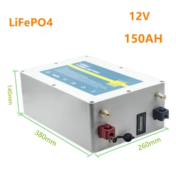 12v Lifepo4 150ah baterije lifepo4 12V litij-ionska baterija 150ah 12.8 v baterije za RV,električni motor,sončne baterije