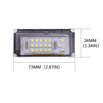 2pcs Canbus Brez Napake LED Številko registrske Tablice luč Za Mini Cooper R50 S R53 Zamenljivih R52 Trunk Svetlobe