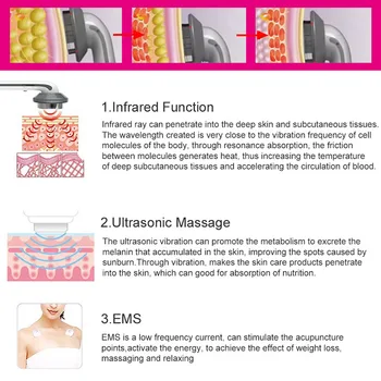 Ultrazvočna Kavitacija EMS Telesa, Hujšanje Massager hujšanje Anti Celulit Maščobe Gorilnika Galvanski Ir Ultrazvočni Val Terapija