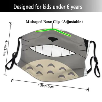 Ghibli Sosed Totoro Otroci Večkratno Uporabo Masko Proti Meglica Dustproof Masko Zaščitni Pokrov Respirator Usta Žarilna