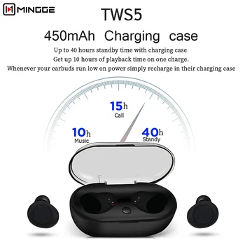 MG-TWS VRH Brezžične Slušalke Bluetooth Inteligentne Dotik Visoke Kakovosti Zvočnik Mikrofon Stereo Za Android