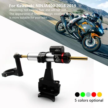 CNC Aluminija Motorna kolesa, Nastavljiv Volan Stabilizacijo Blažilnik Vesa Mount Za Kawasaki Ninja 400 Ninja 400 2018-2019