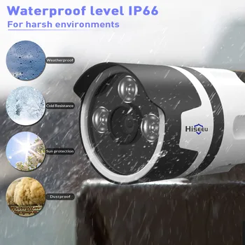 Hiseeu Zunanja IP Kamera Brezžična WIFI Domov Nadzor Varnostne Kamere 1080P 720P Nepremočljiva CCTV Kamere z dvosmerno Avdio