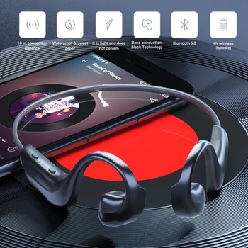 NOVE Kostne Prevodnosti Slušalke Bluetooth 5.0 Slušalke Brezžične Športne Slušalke, Prostoročno, Slušalke, Padec Ladijskega prometa za Slušalke