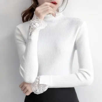 Ženski Pleteni Pulover, majica ženske Jeseni, pozimi moda puloverji slim Želva vratu Dolg Rokav Japonski korejski ouc1841