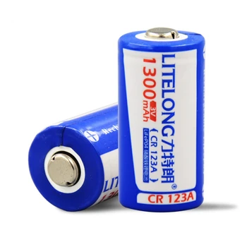 4PCS Velike zmogljivosti, 3V 1300mAh polnilna litijeva baterija 16340 baterije za fotoaparat naprave polnilna baterija CR123A