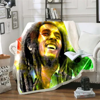 Reggae Pevec Bob Marley Plevela Suh Bedspread Vrgel Postelji, Odejo Kavč, Stol Ostali Posteljno Perilo, Doma Notranjo Odejo Odrasle Otroke 14