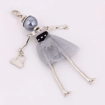 Nova zasnova ženske keychain avto ključnih verige čare ključe obesek za dame torbici obesek za ključe darilni debelo