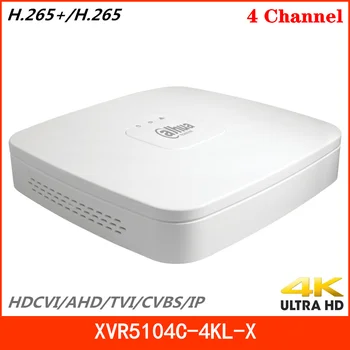 Dahua 4K 4 Channel XVR5104C-4KL-X 1U, Smart Digitalni Video Snemalnik H. 265+/H. 265 HDMI p2p Dahua XVR za ip cctv sistema