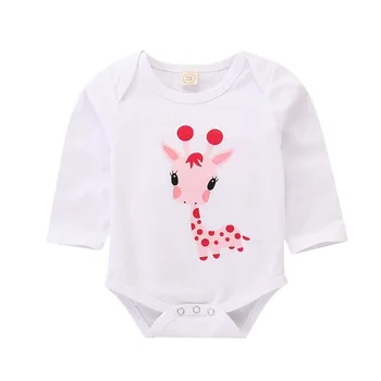 Baby Girl Obleke Polka Dot Newborn Baby Girl Obleke Nastavite Srčkan Žirafa Za Malčke Dekle Oblačila S Klobuk Pomladi, Jeseni