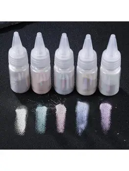 5 Barv Pearlescent Naravnih Mica Mineralnih Prahu Epoksi Smolo Dye Pearl Pigment T4MD