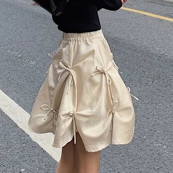 Shintimes Krila, Ženska Korejski Moda Lok Ženska Krila Elastična Visoko Pasu 2020 Chic Lady Kratko Mini Krilo Ženske Faldas Mujer