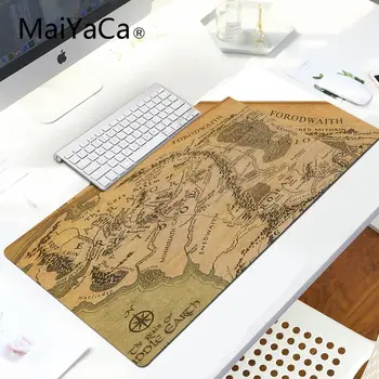 MaiYa Visoke Kakovosti Middle Earth Map po Meri MousePads Računalnik Laptop Anime Miško Mat Velike Lockedge Mouse pad Računalnik mat
