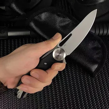 EF Vroče Prodaje Folding Nož 58HRC D2 Rezilo G10 Ročaj Flipper Kroglični Ležaj Preživetje Lovski Noži, Pohodniške kuhinja Multi Orodje EOS