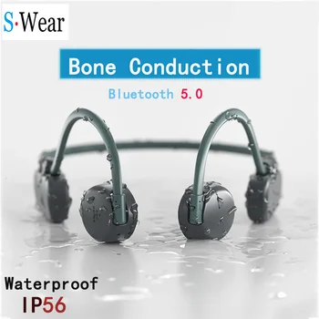 Novi Bluetooth 5.0 brezžični sweatproof nepremočljiva kostne prevodnosti slušalke prostem športne slušalke, prostoročno, slušalke