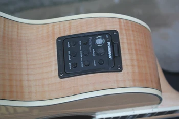 Kitajska kitara tovarne po meri, nove naravne barve j 200 Akustična Električna kitara z ohišjem, ki je s EQ Pickup 8pai
