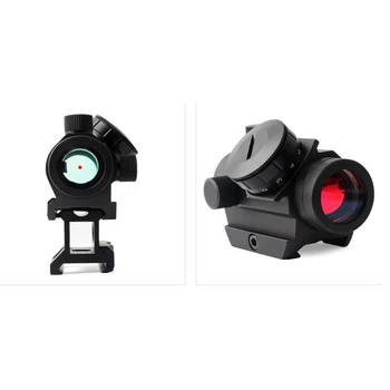 Taktično 1x25mm Red Dot Sight 11-hitrost Holografski Mini Pogled Red Dot Sight s Piščancem Namestitev Moč Lov Zračno Puško