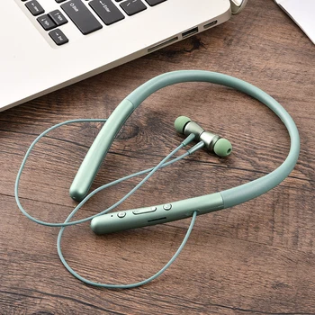 Brezžične Bluetooth Stereo Slušalke Športne Visi Vratu Slog Earset Z Mic Brezžični Magnetni Slušalke Za Telefone