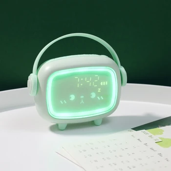 Otroci Smart Spanja Budilka Otroci Spalna Usposabljanje LED Nočna Lučka Budilka Risanka Elektronska Ura