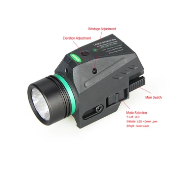 TRIJICON Nov Prihod Zeleni Laser Taktično Svetilko Compact/sub-compact 150 Lumen Za Lov Streljanje gs15-0125