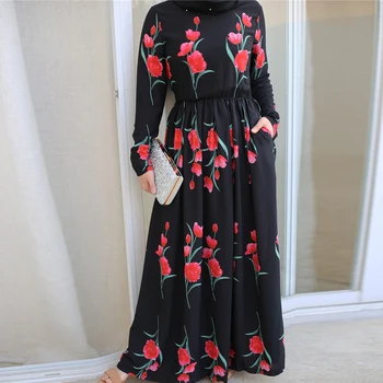 Plus Velikost Abaya Muslimansko Obleko Turčija Islamska Oblačila Hidžab Obleke Caftan Tam Kaftan Maroški Ramadana Tesettur Elbise Haljo Vestidos