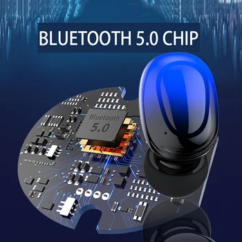 Erilles nove bluetooth slušalke digitalni dotik mobilne moč bluetooth slušalke z LED prikaz moči hrupa zmanjšanje