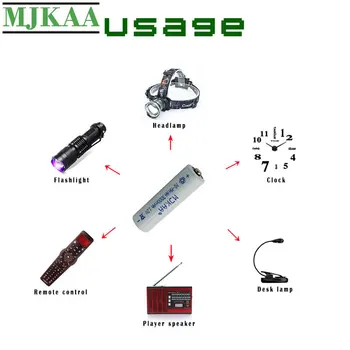 MJKAA 10/20PCS AA 3000mAh 1,2 V Ni-MH Poceni 2A Nevtralno Baterije za Elektronske Pripomočke Vnaprej Zaračunane
