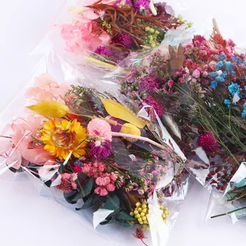 1 Vrečko Mešanica Posušenih Cvetov Naključno Suh Cvet Obrti Dekoracijo Naravni Cvetlični Cvetlični za Epoksi Smolo, Nakit, Izdelava UV Smolo DIY