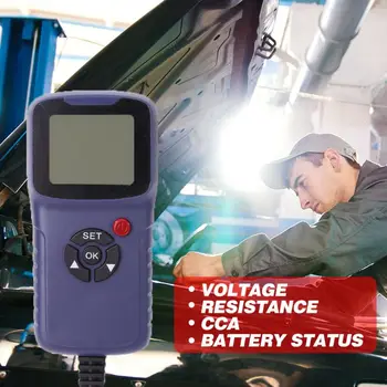 Digitalni 12V Akumulator Tester za Vozila Avto LCD Baterije Test Analyzer Auto Sistem Analyzer Napetost ohm CCA Test Diagnostična Orodja
